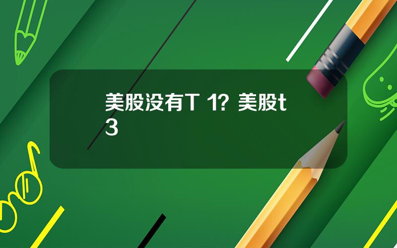 美股没有T 1？美股t+3